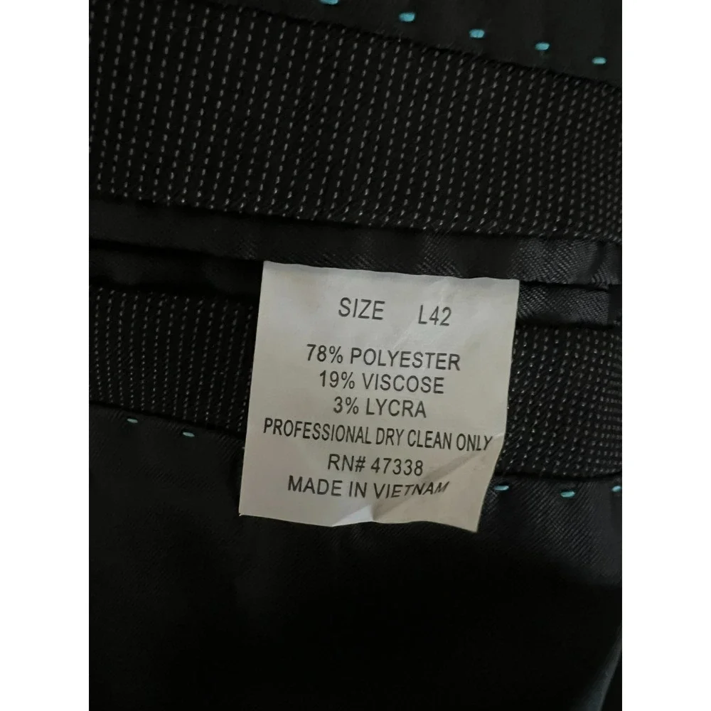 Marc Ecko 42L Black Suit Jacket Sport Coat Blazer Formal